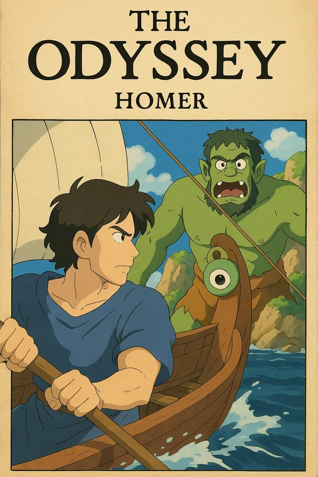 Illustrated cover of The Odyssey